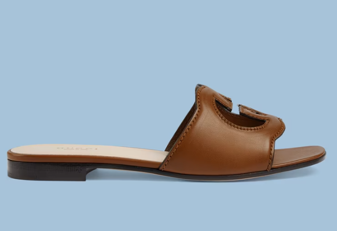 Women's Interlocking G cut-out slide sandal - Terlik