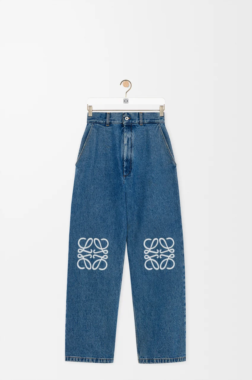 Anagram baggy jeans in denim - Denim Pantolon